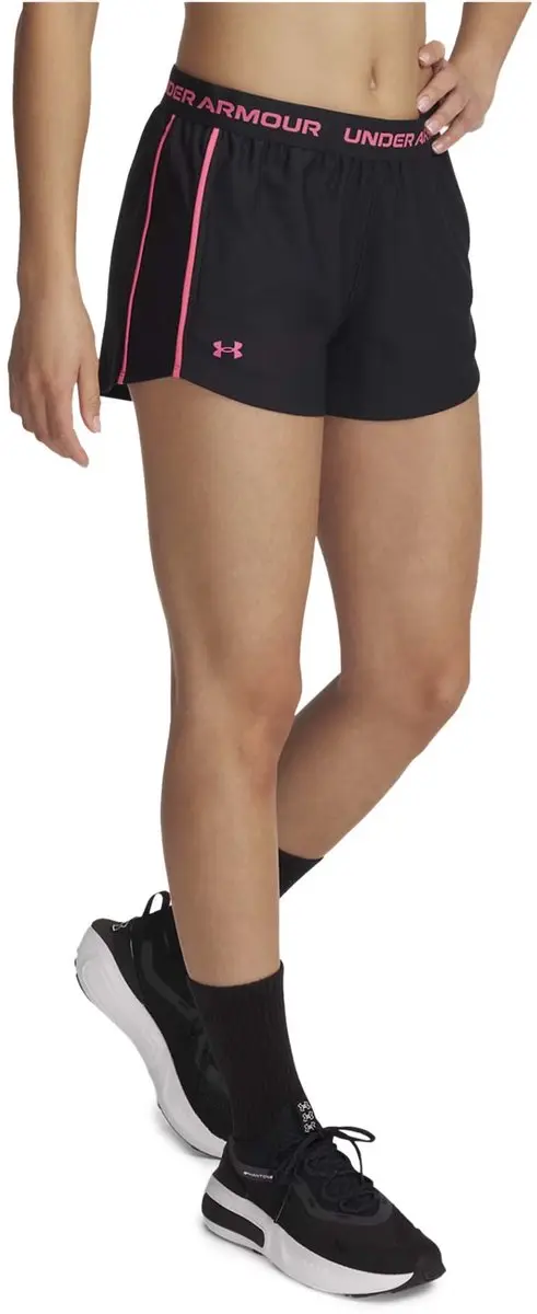 Under Armour Tech Play Up Shorts 1389882-003 - Zwart/Rozeroze
