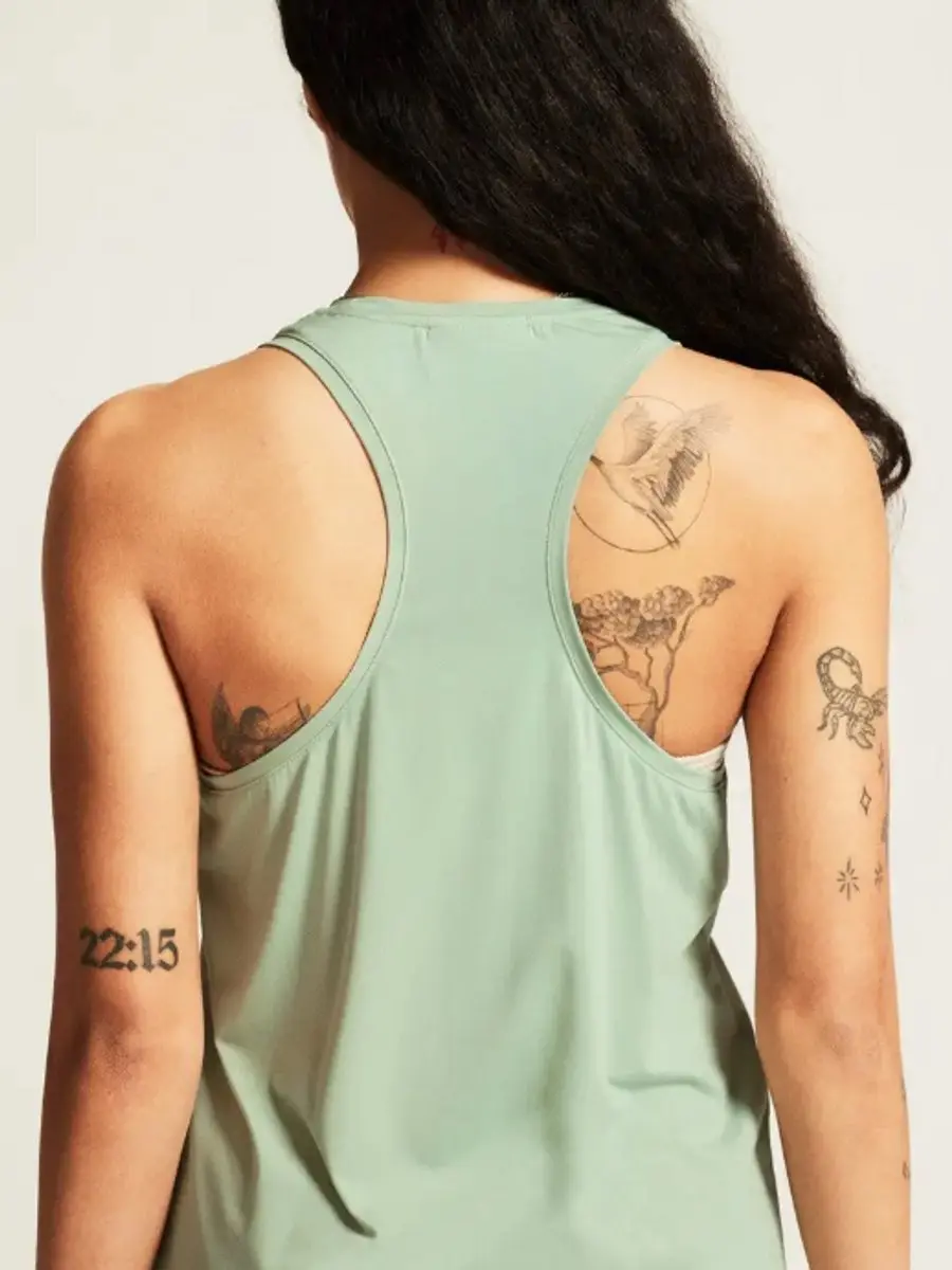 Craft Collective Singlet Dames - L - Glacial Groen