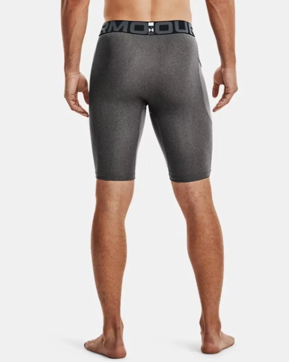 Under Armour UA HG Armour Lng Shorts Heren - Grijs/Zwart
