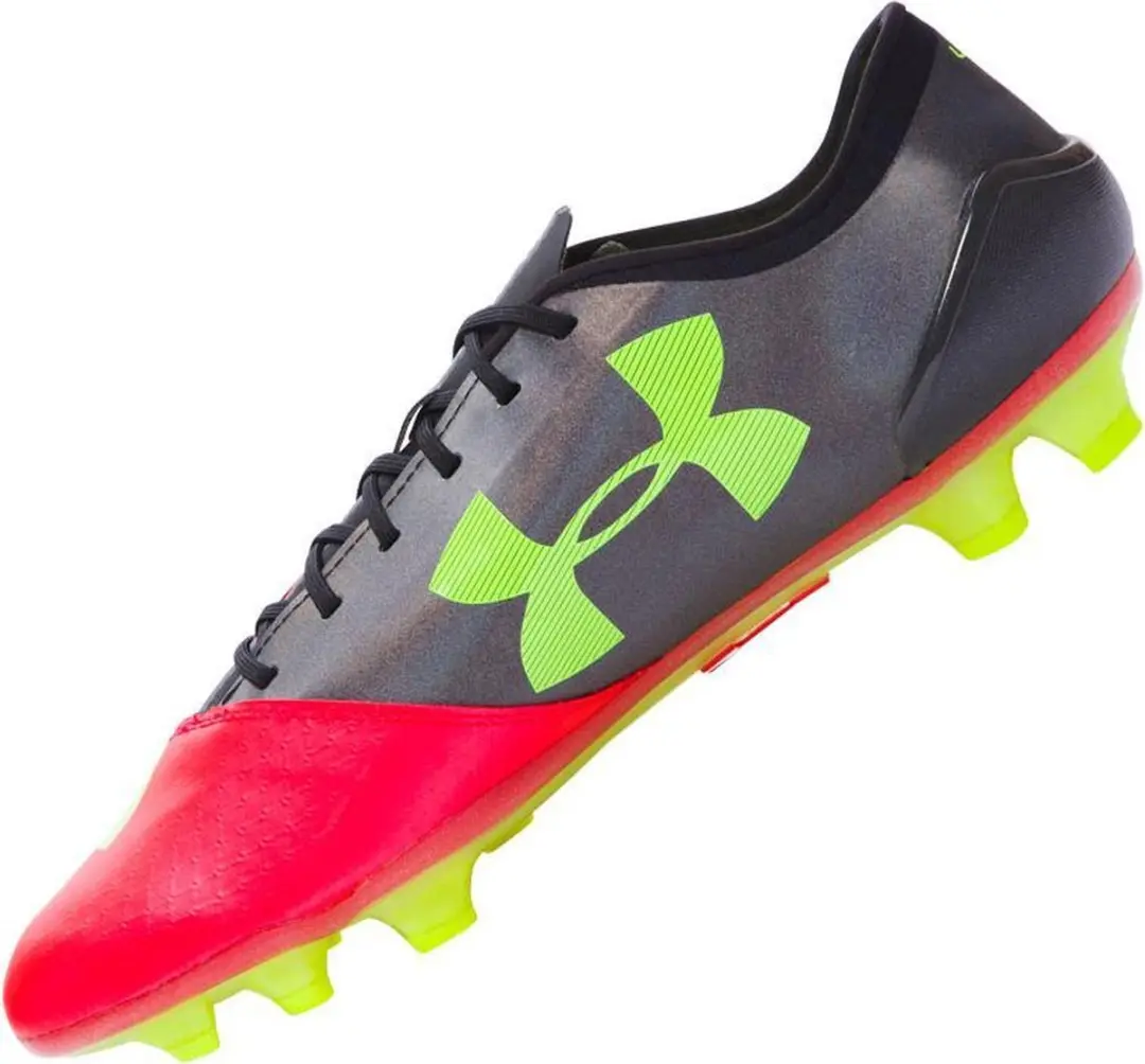 Under Armour Spotlight BL FG Voetbalschoenen 45 - Rood/Zwart/Geel