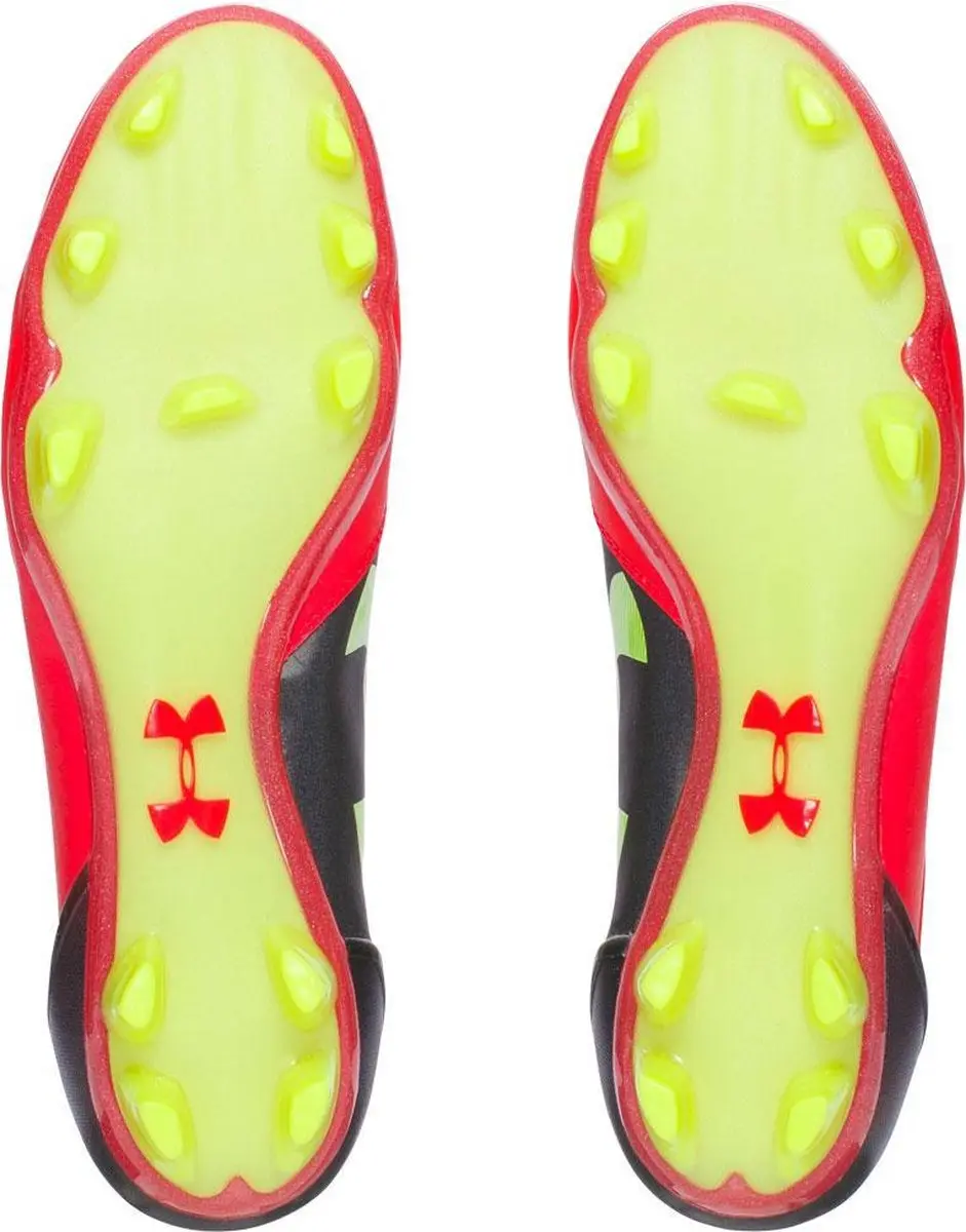Under Armour Spotlight BL FG Voetbalschoenen 45 - Rood/Zwart/Geel