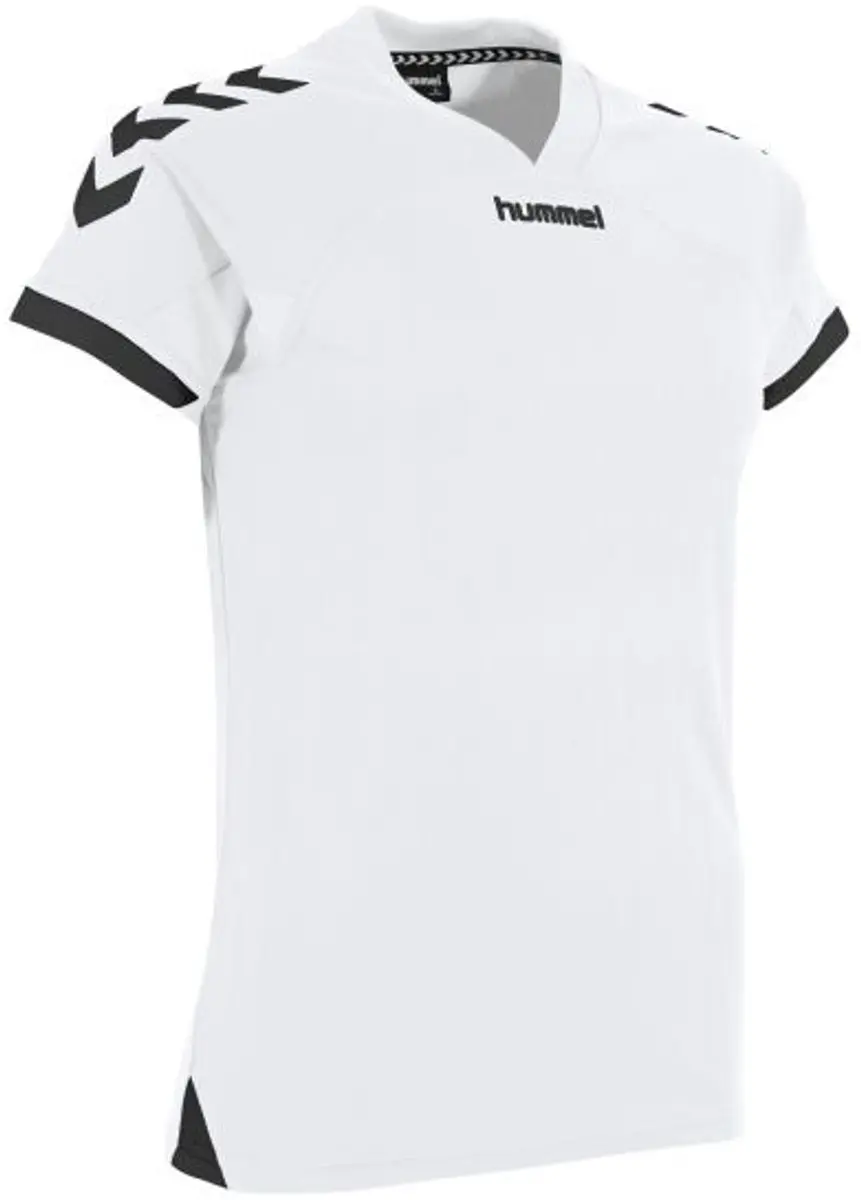 Hummel Fyn Shirt Dames - Korte mouwen - Wit/Zwart - Maat L