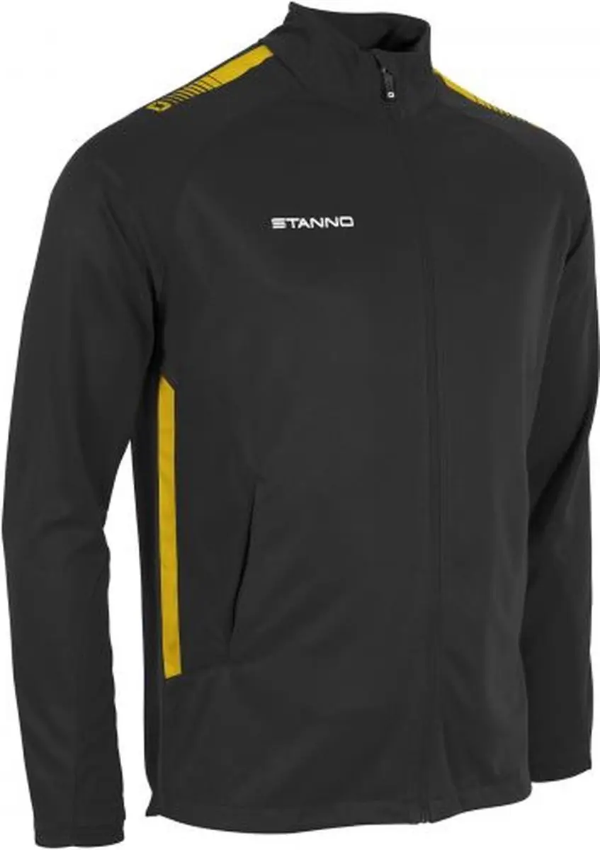 Stanno First Full Zip Top S - Zwart/Geel - afbeelding 6 van 6
