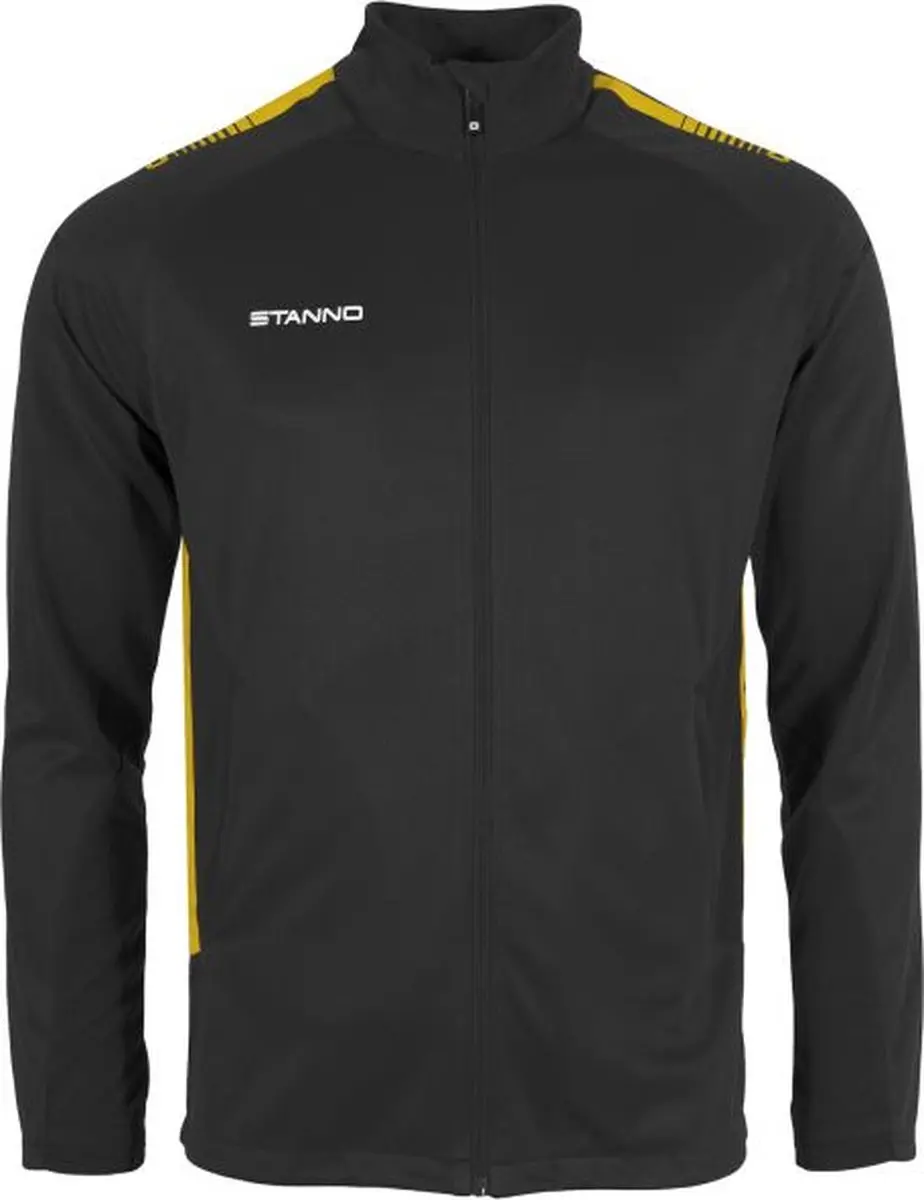 Stanno First Full Zip Top S - Zwart/Geel
