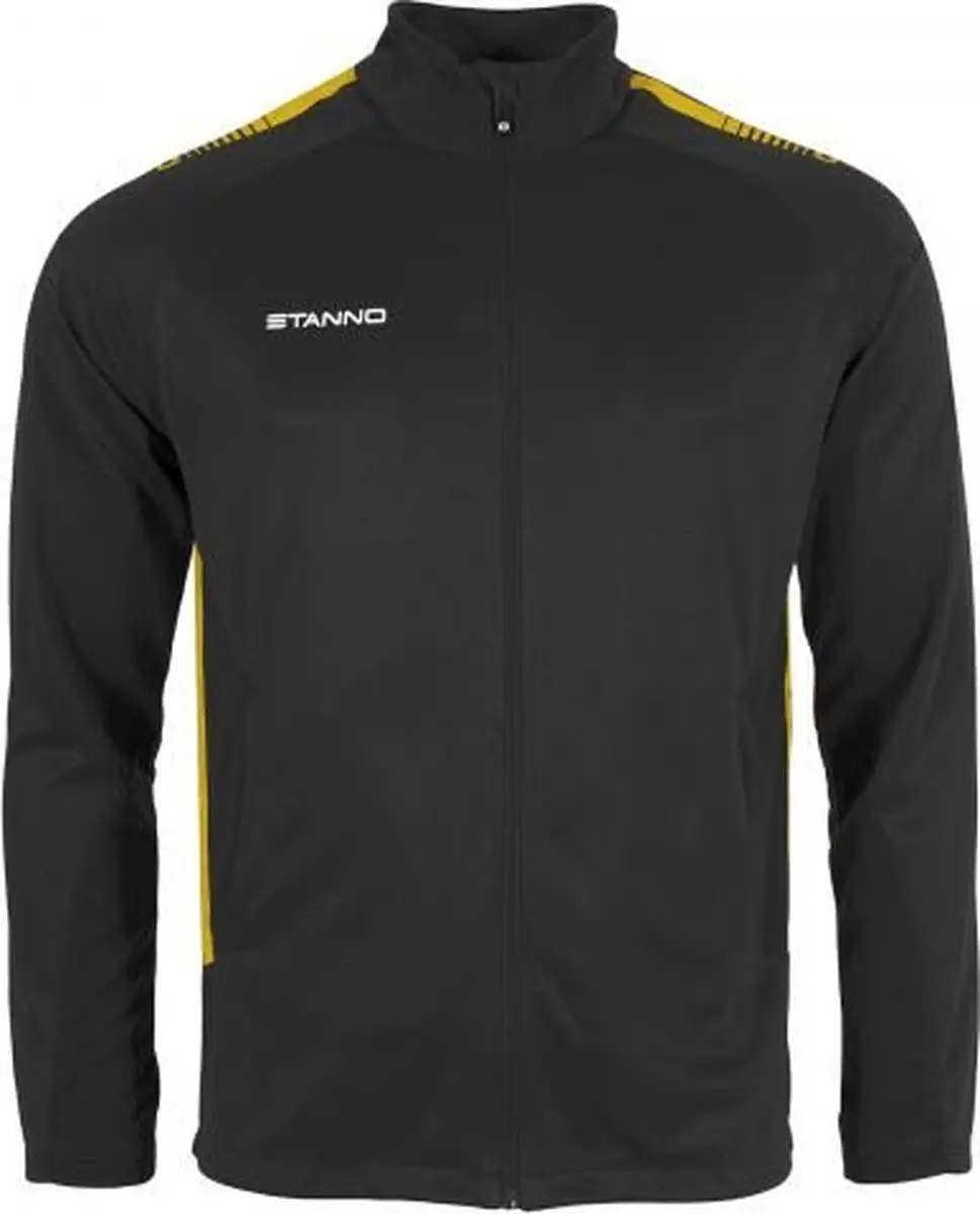 Stanno First Full Zip Top S - Zwart/Geel
