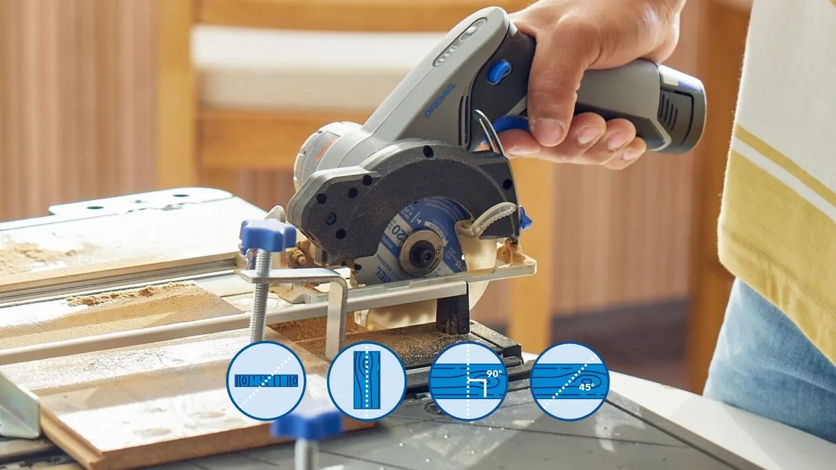 Dremel BluePrint Draagbaar Zaagstation 12V - 85mm Zaagblad