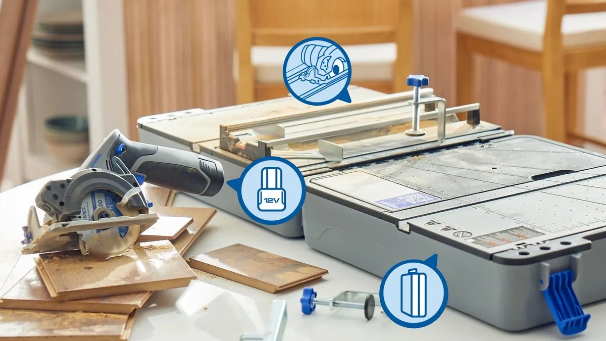 Dremel BluePrint Draagbaar Zaagstation 12V - 85mm Zaagblad