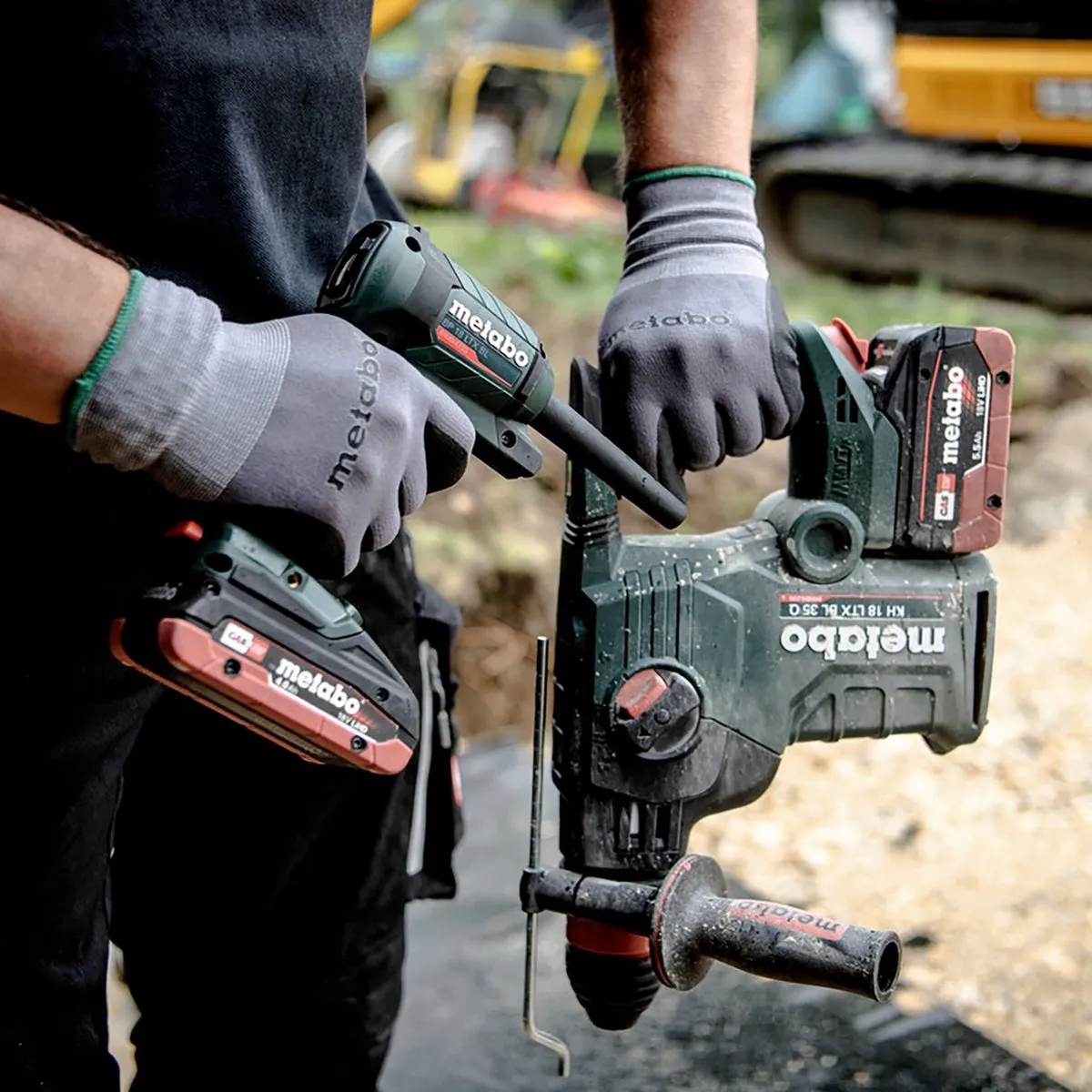Metabo BP18LTX Accu-Blaaspistool - 5000mAh - 4 Spuitkoppen