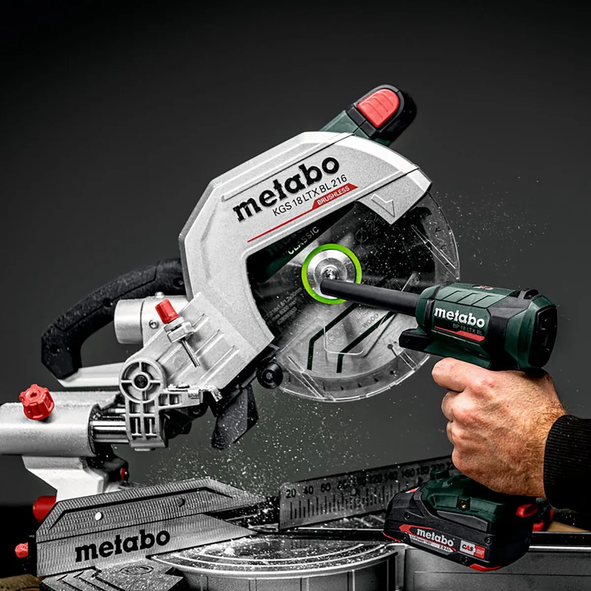 Metabo BP18LTX Accu-Blaaspistool - 5000mAh - 4 Spuitkoppen