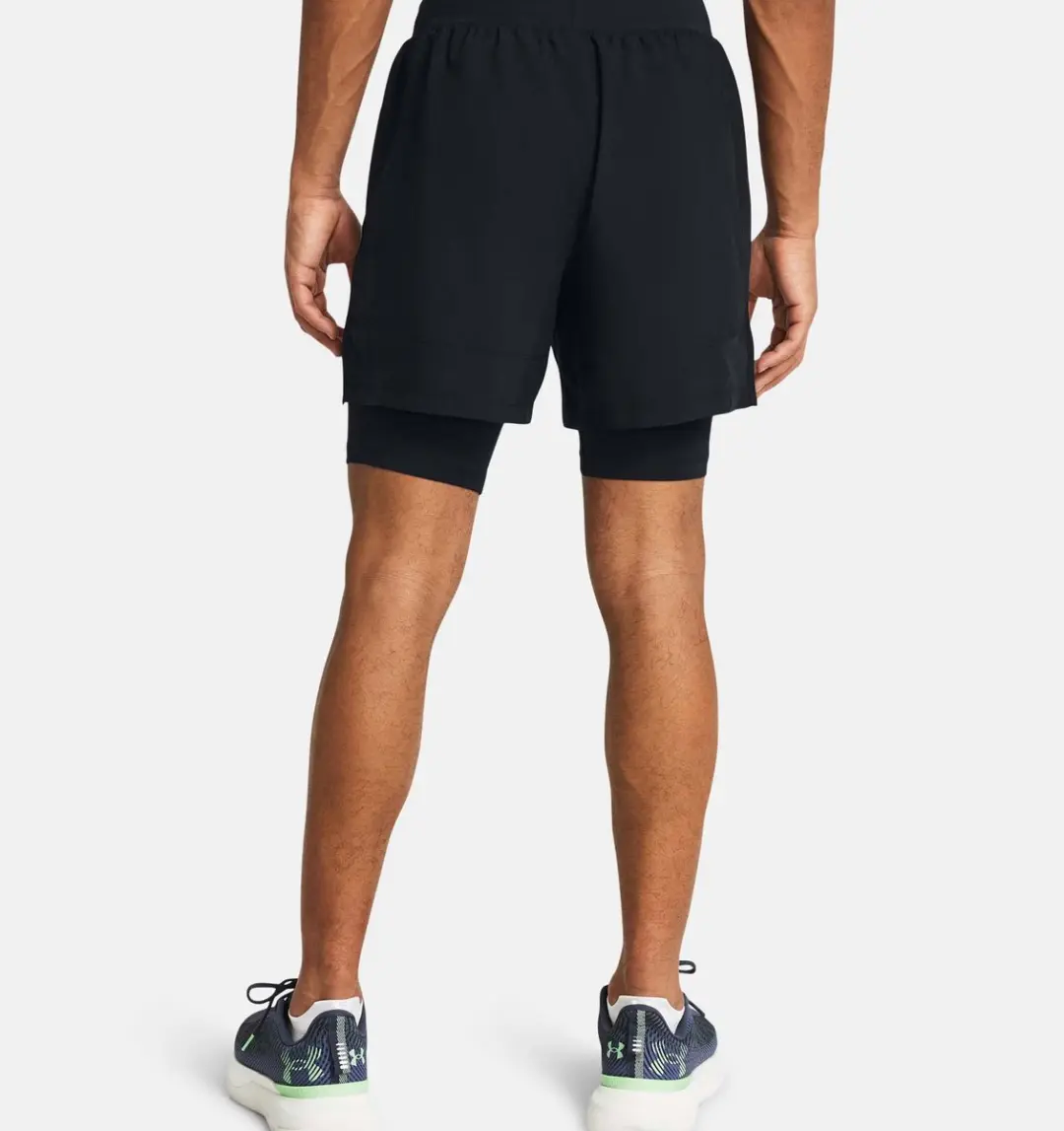 Under Armour UA Launch 5" 2-in-1 Shorts - Zwart