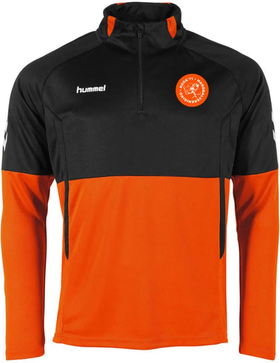 Hummel Authentic 1/4 Zip Sporttrui - Maat 164 - Oranje - afbeelding 6 van 6