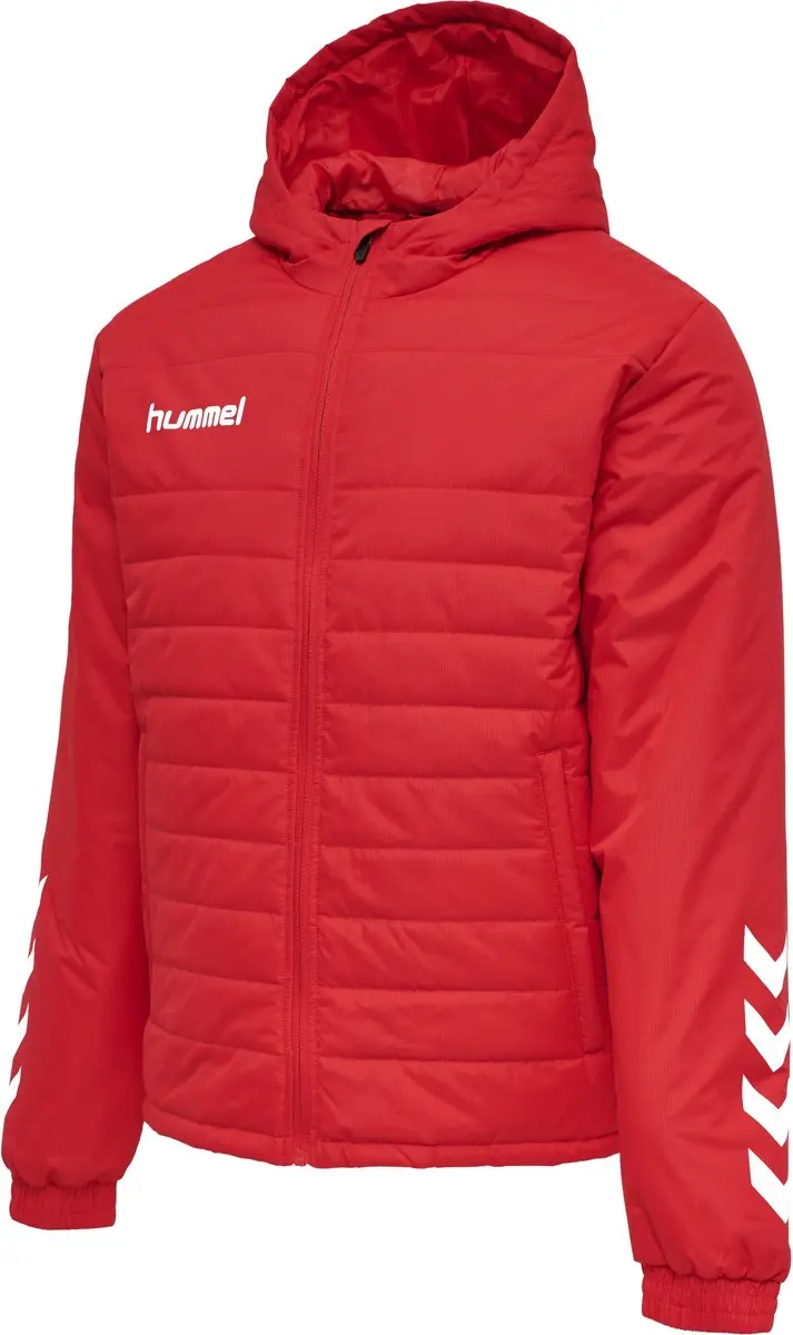 Hummel Short Bench Jacket 211613 - Trainingsjack - M - Rood