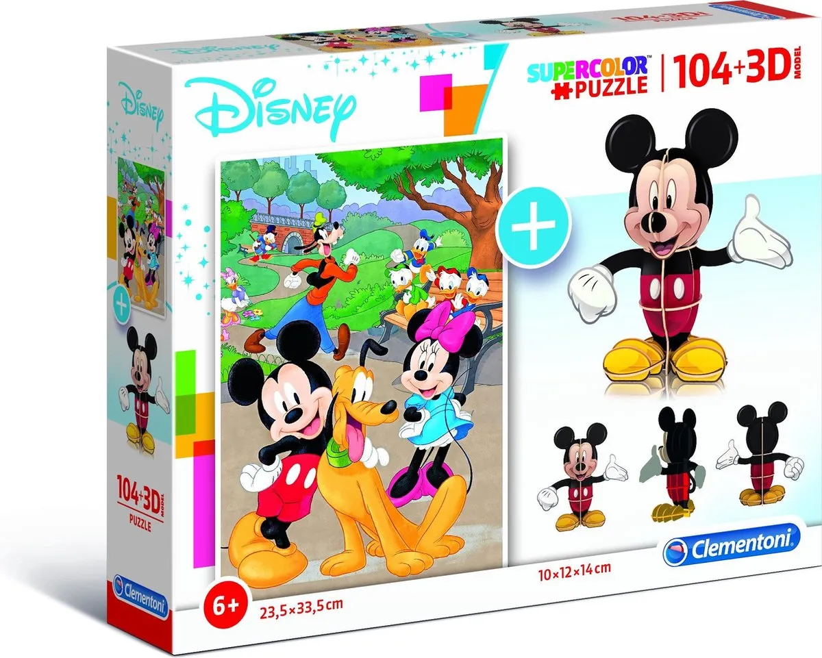 Clementoni Mickey Disney Legpuzzel 104-delig
