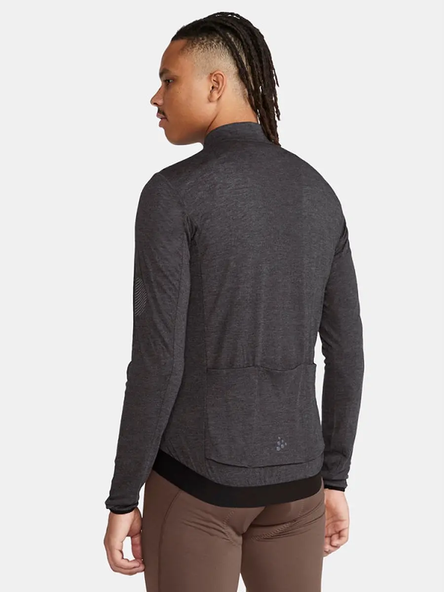 Craft Core Bike Essence Wool LS Jersey Heren - XL - Grijs