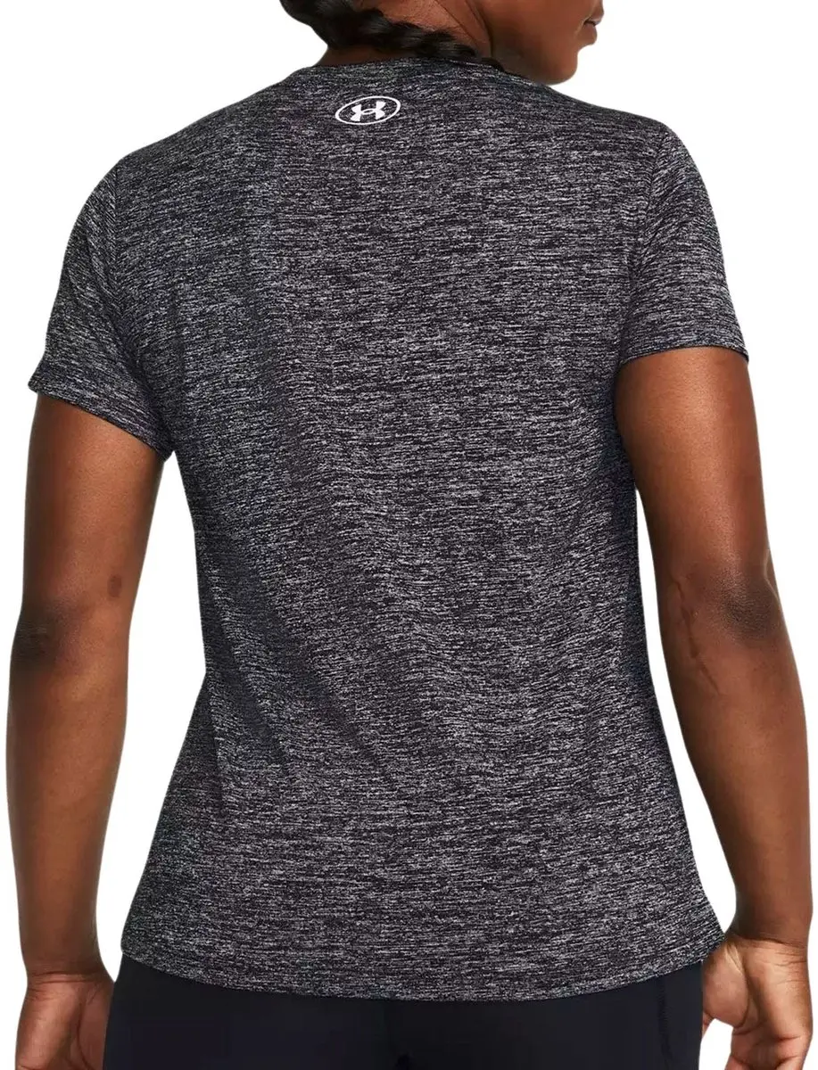 Under Armour Tech SSV Twist Dames Sportshirt - Zwart/Wit - afbeelding 6 van 6
