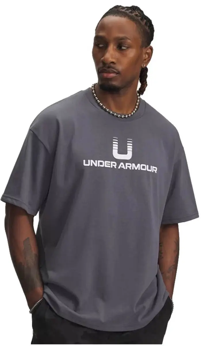 Under Armour Hwt U Logo T-shirt - Grijs M