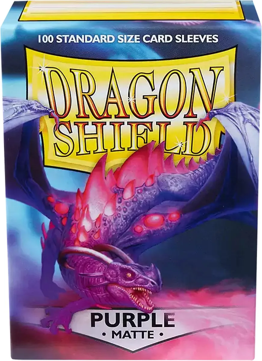 Asmodee Dragon Shield Matte Purple Kaarthoes - 100 Stuks