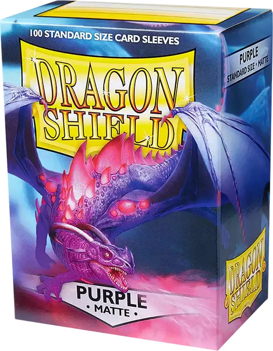 Asmodee Dragon Shield Matte Purple Kaarthoes - 100 Stuks