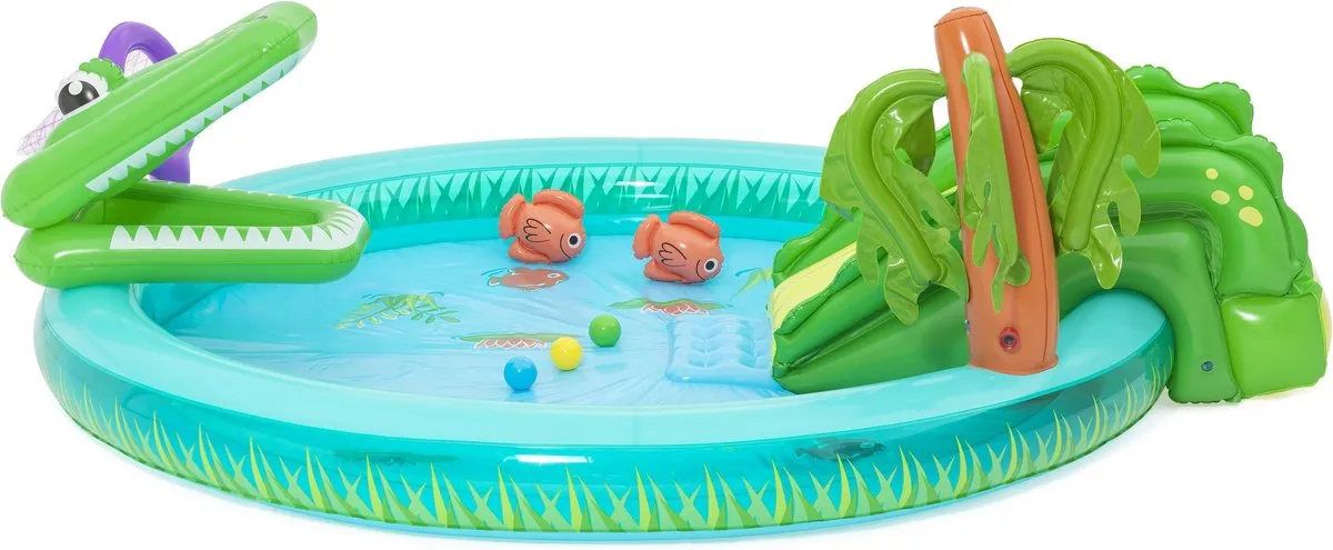 Bestway Crocodile Cove Speelcentrum 224cm - 210L - Groen