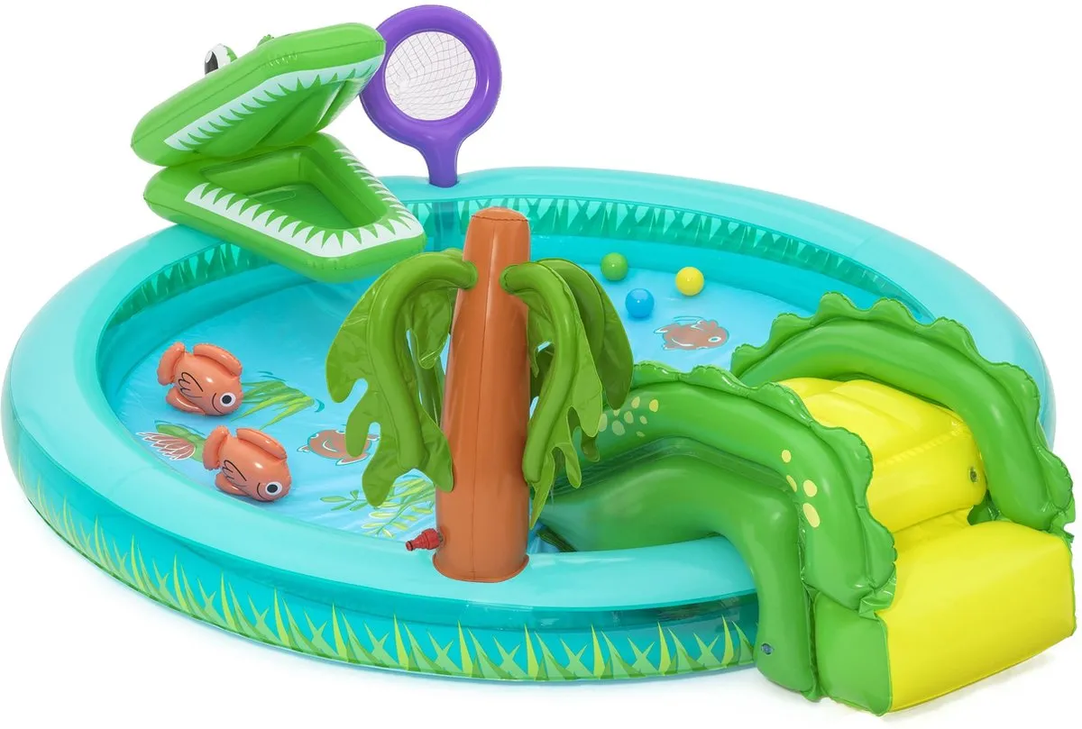 Bestway Crocodile Cove Speelcentrum 224cm - 210L - Groen