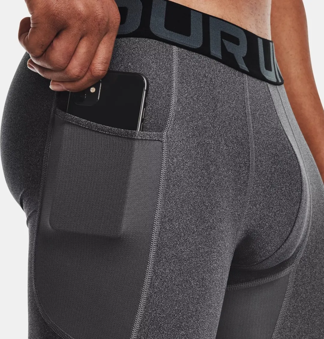 Under Armour UA HG Armour Shorts XXL - Carbon Heather/Zwart