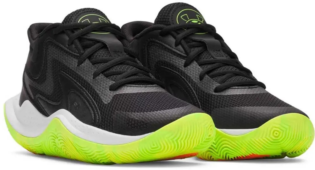 Under Armour GS Jet '25 Basketbalschoenen - EU 35.5 - Zwart