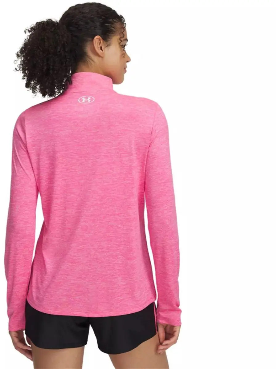 Under Armour Tech 1/2 Zip-Twist Longsleeve - Pink XS
