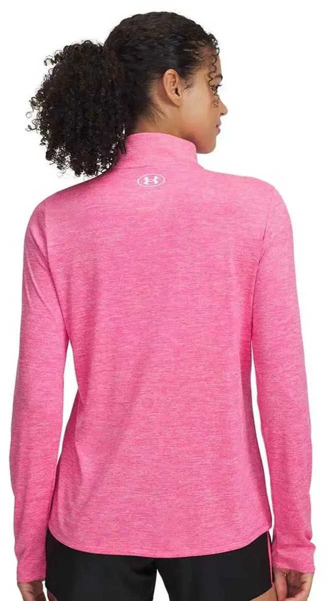 Under Armour Tech 1/2 Zip-Twist Longsleeve - Pink XS