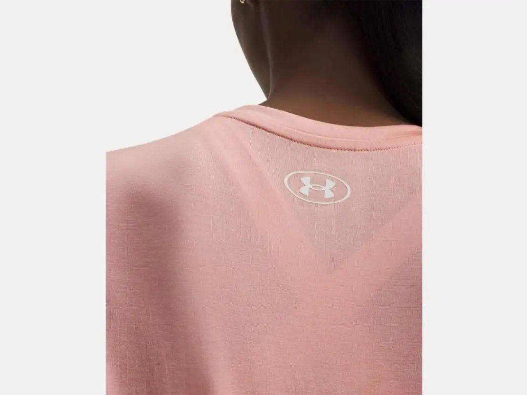 Under Armour Tech Dames Fitness T-shirt - Roze L - afbeelding 6 van 6