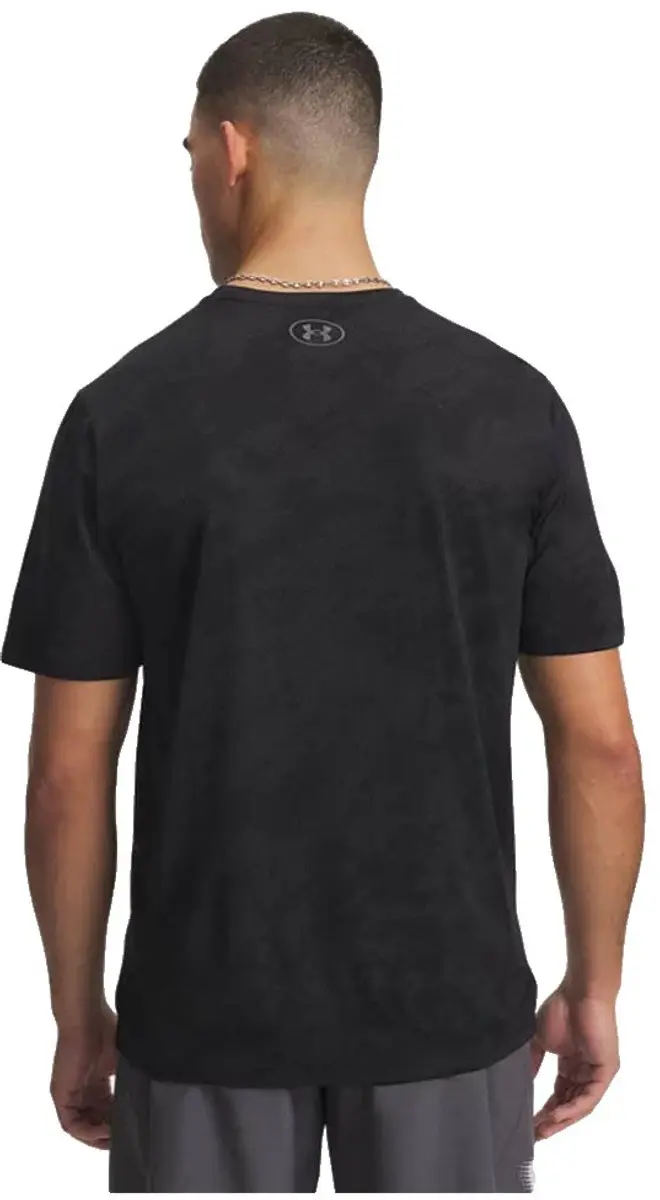 Under Armour Tech Vent Jacquard Sportshirt - L - Zwart
