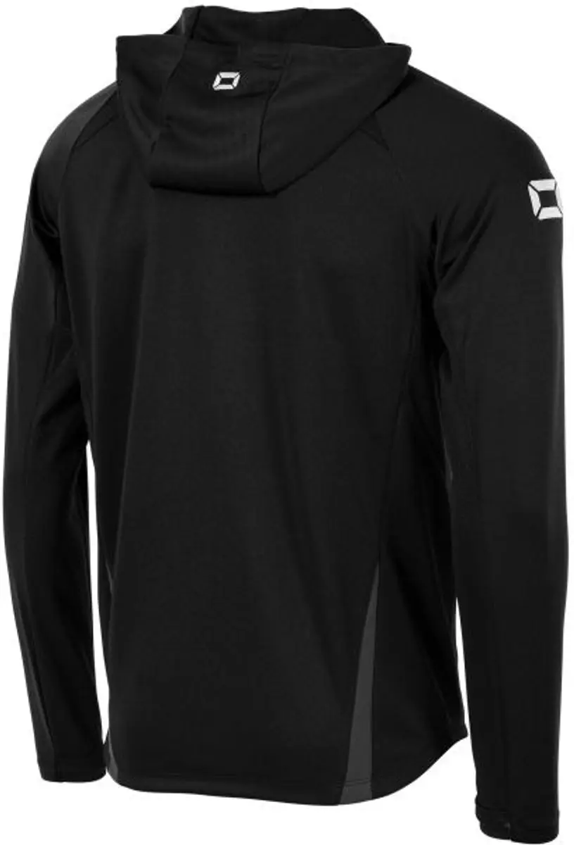 Stanno Stadio Hooded Full Zip Top 152 - Zwart