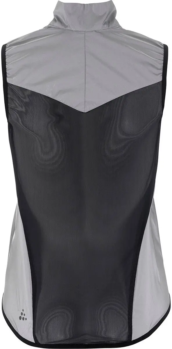 Craft Adv Essence Lumen Mouwloos Fietswindjack Dames - XL - Zilver Reflecterend
