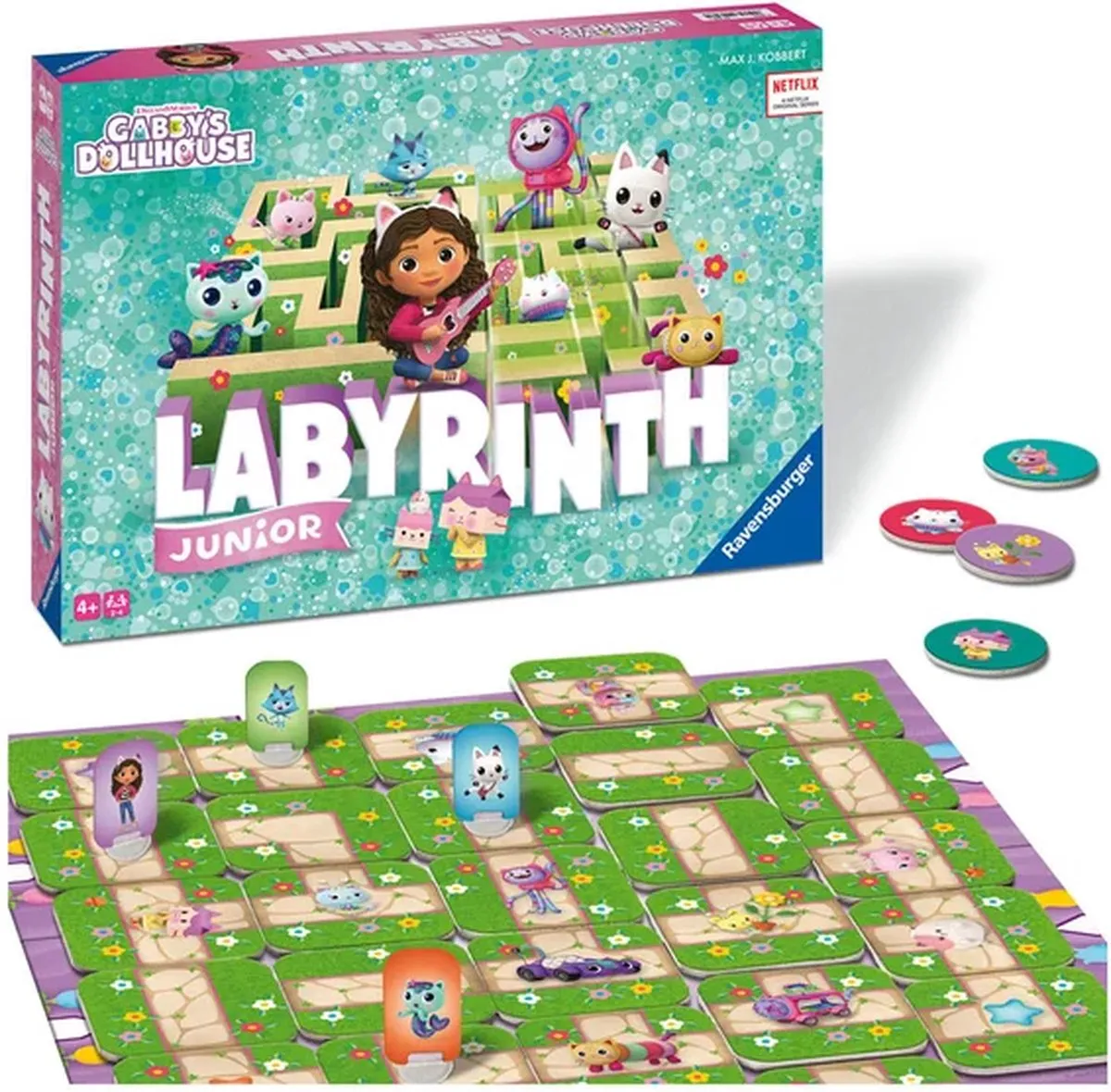 Ravensburger Gabby's Dollhouse Junior Labyrinth - 22648 - afbeelding 6 van 6