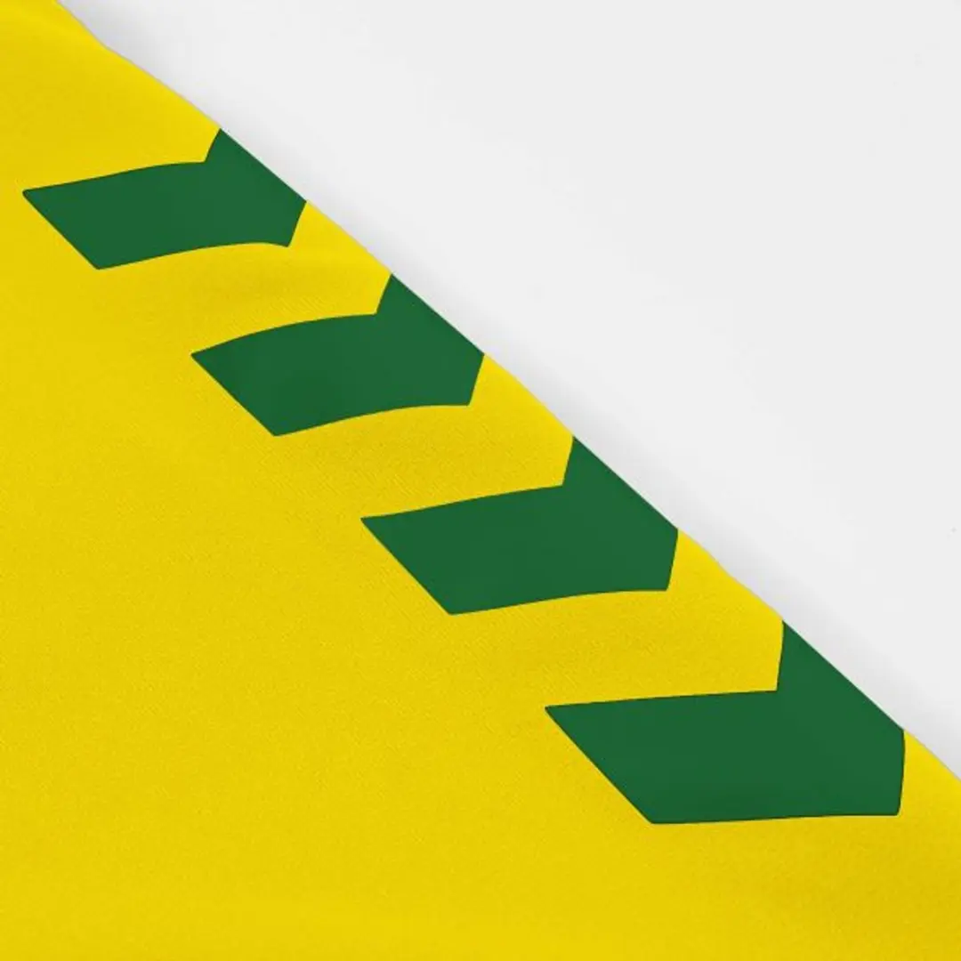 Hummel Fyn Long Sleeve Shirt - Geel/ Groen M