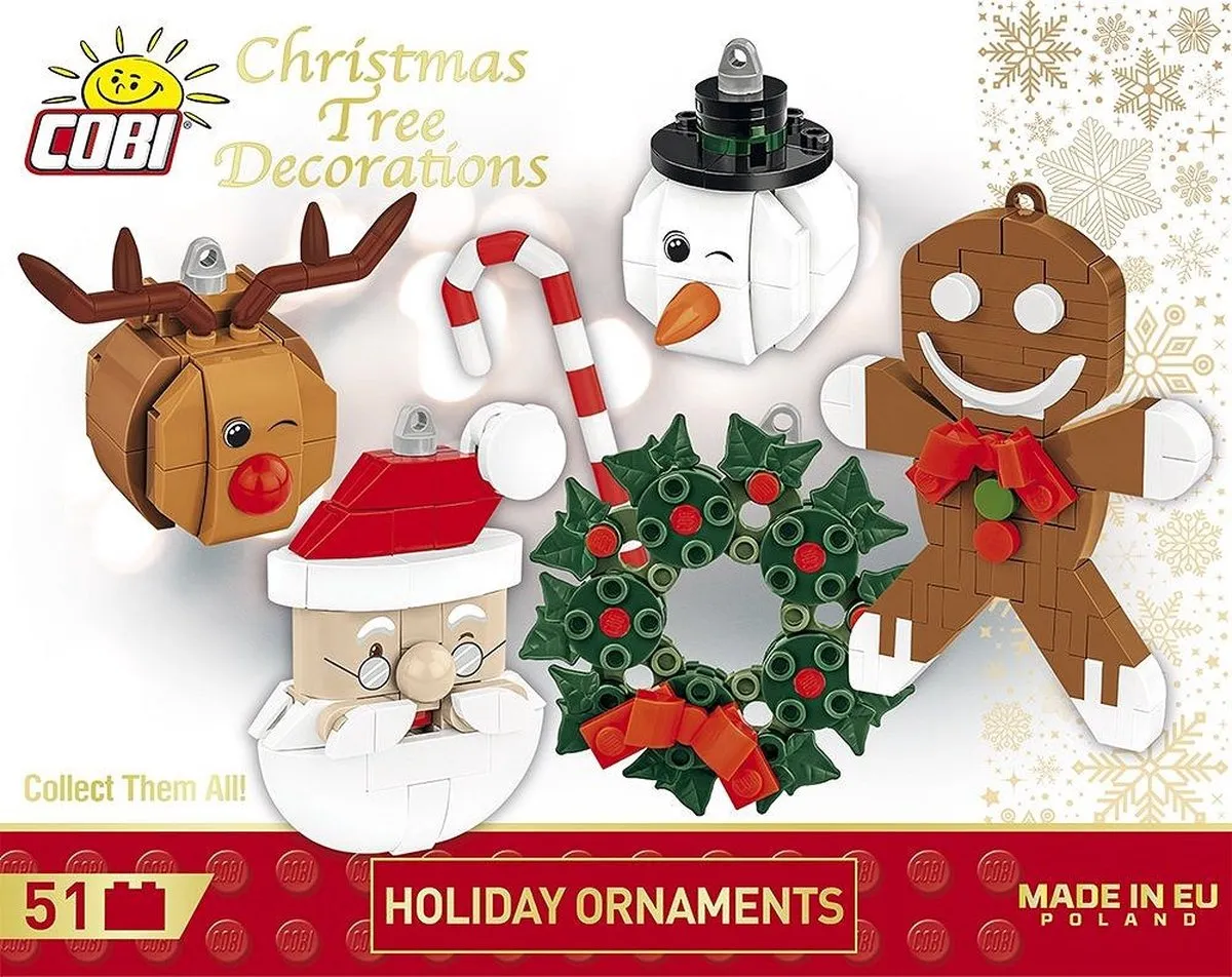 Cobi Kerstboomdecoratie COBI-20009 - 51 Onderdelen - Meerkleurig