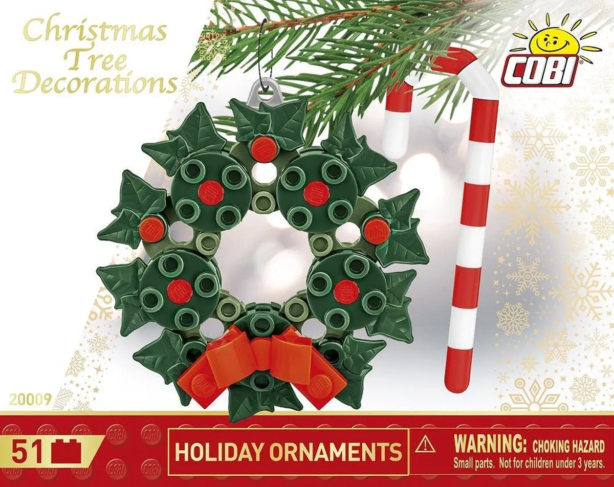 Cobi Kerstboomdecoratie COBI-20009 - 51 Onderdelen - Meerkleurig