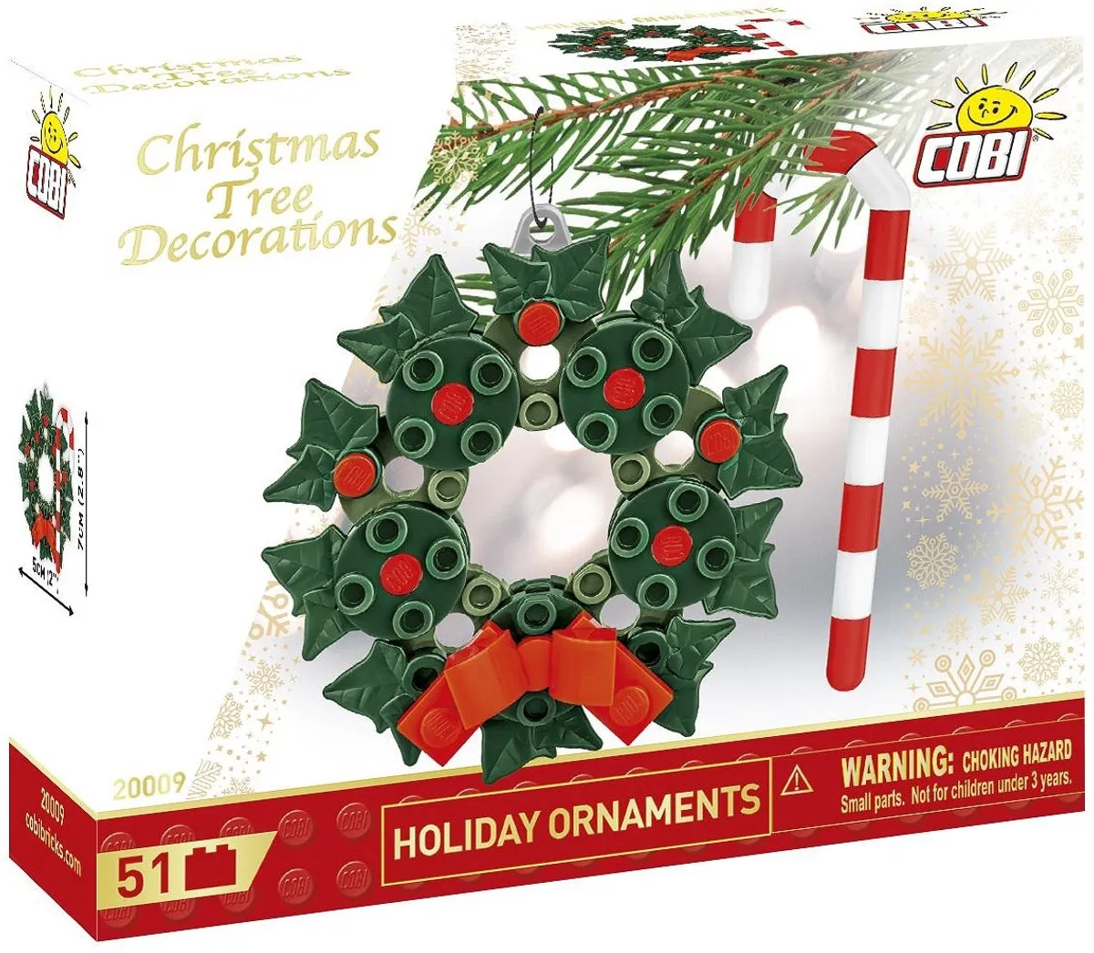 Cobi Kerstboomdecoratie COBI-20009 - 51 Onderdelen - Meerkleurig
