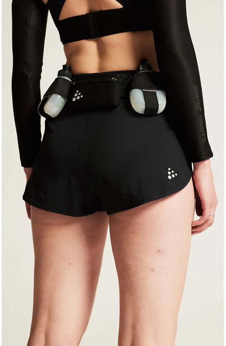 Craft Adv Essence 2 Marathon Short Dames - M - Zwart - afbeelding 6 van 6