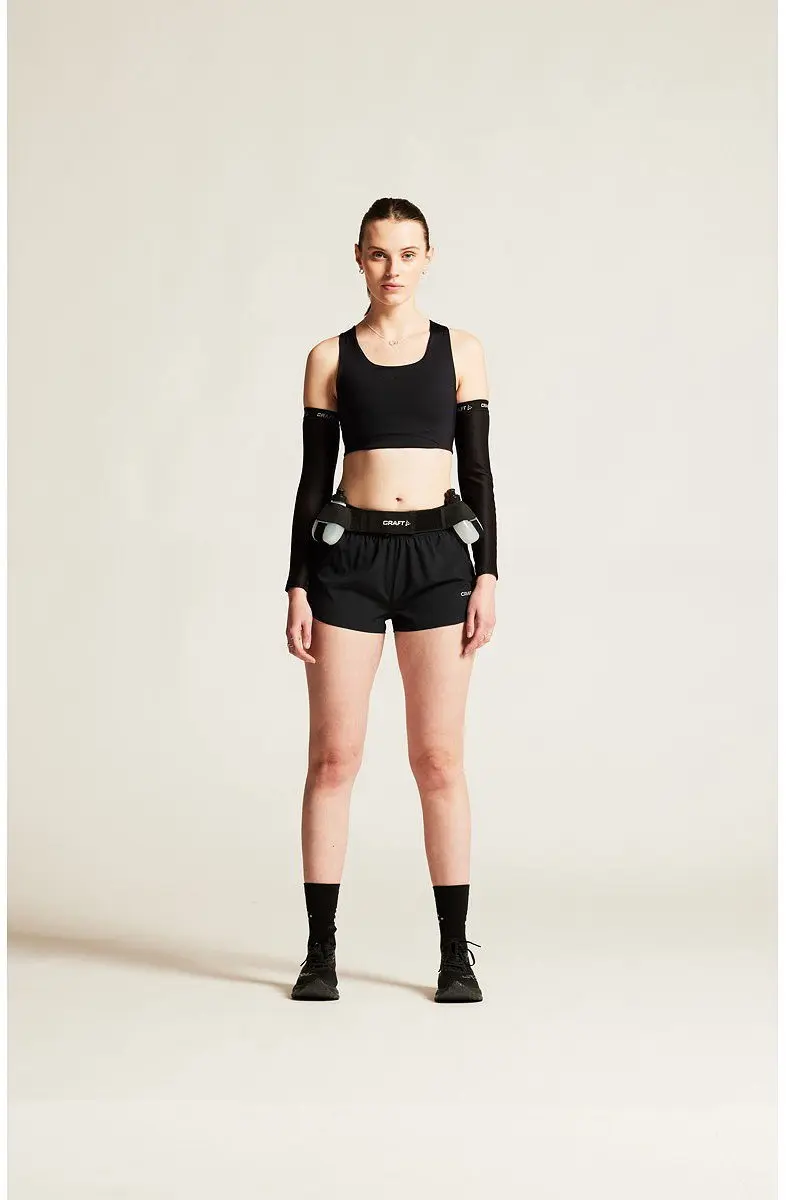 Craft Adv Essence 2 Marathon Short Dames - M - Zwart