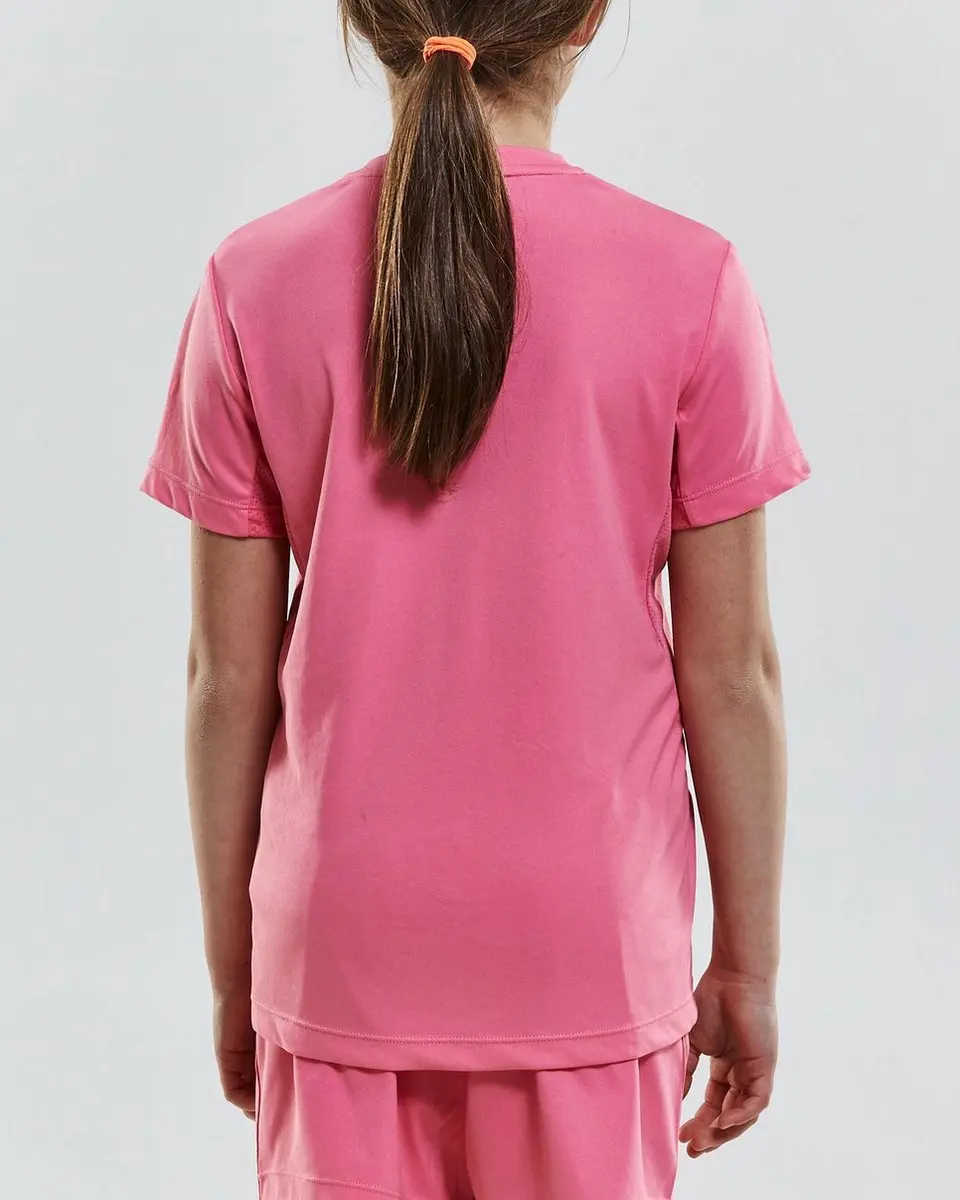 Craft Squad Jersey Solid Jr 158/164 - Roze/Wit