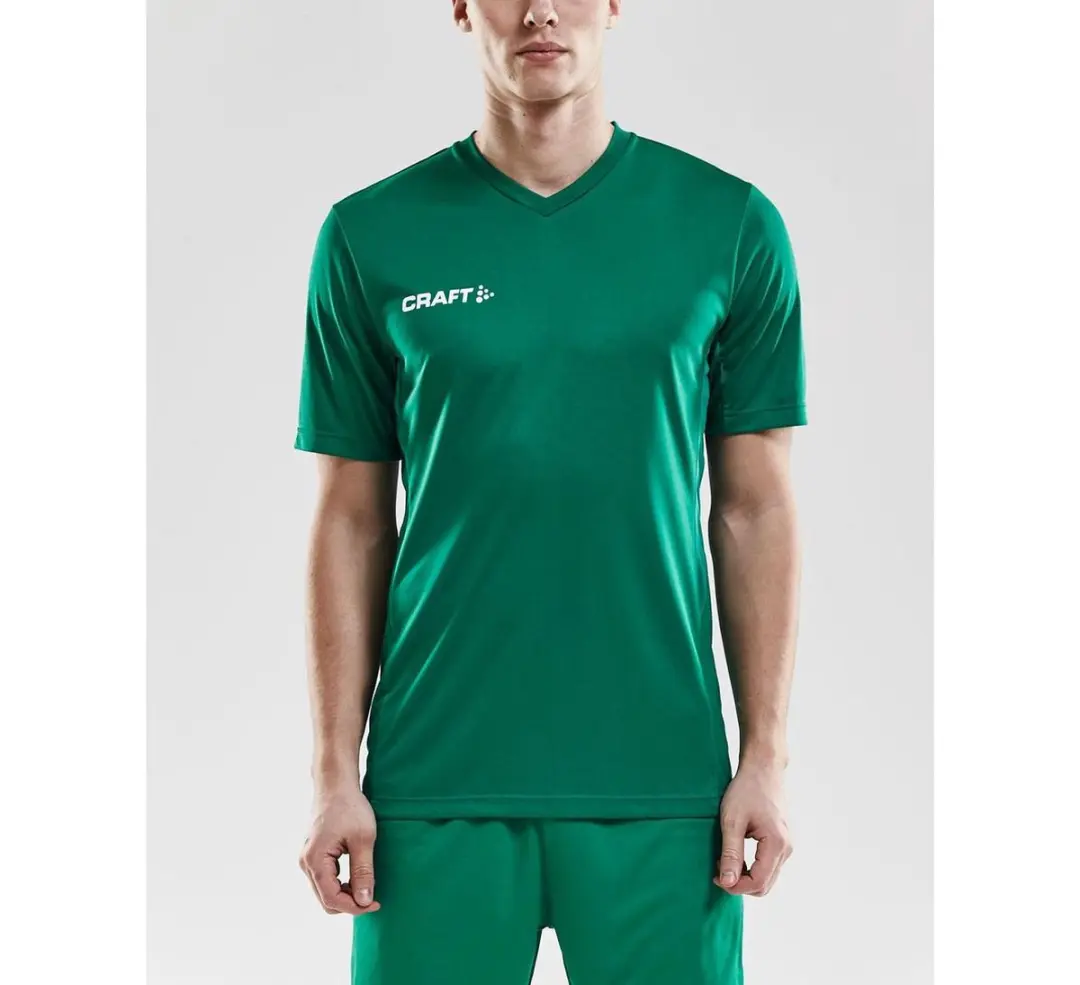 Craft Squad Solid Shirt Heren - XL - Groen/Wit