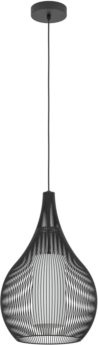 Eglo Razoni 1 Hanglamp E27 - Ø42,5cm - Zwart/Wit