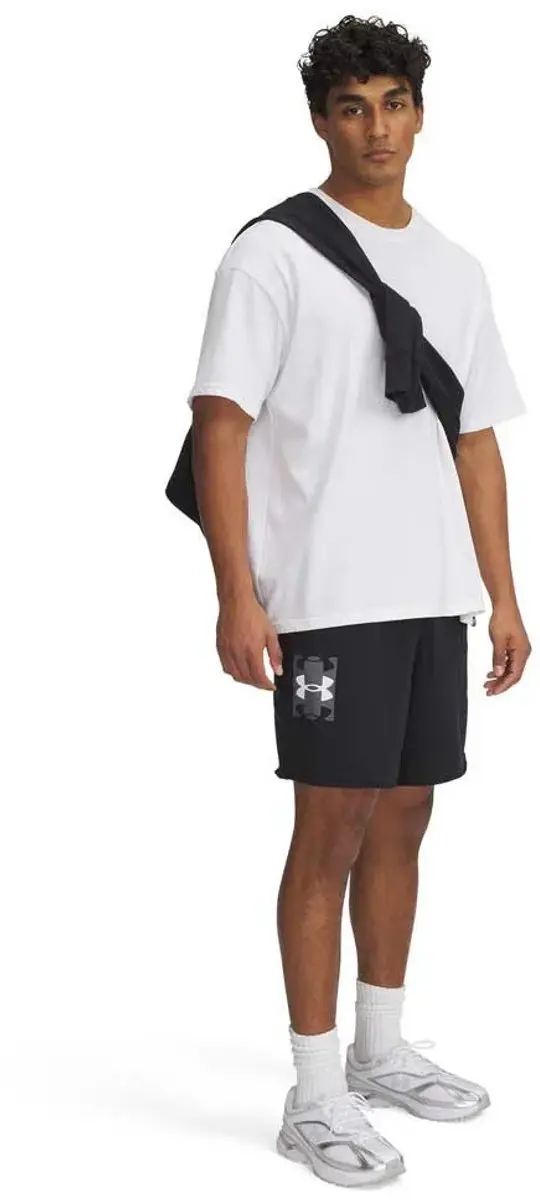Under Armour UA Rival Terrylogo8in Short - Trainingsbroek M - Zwart