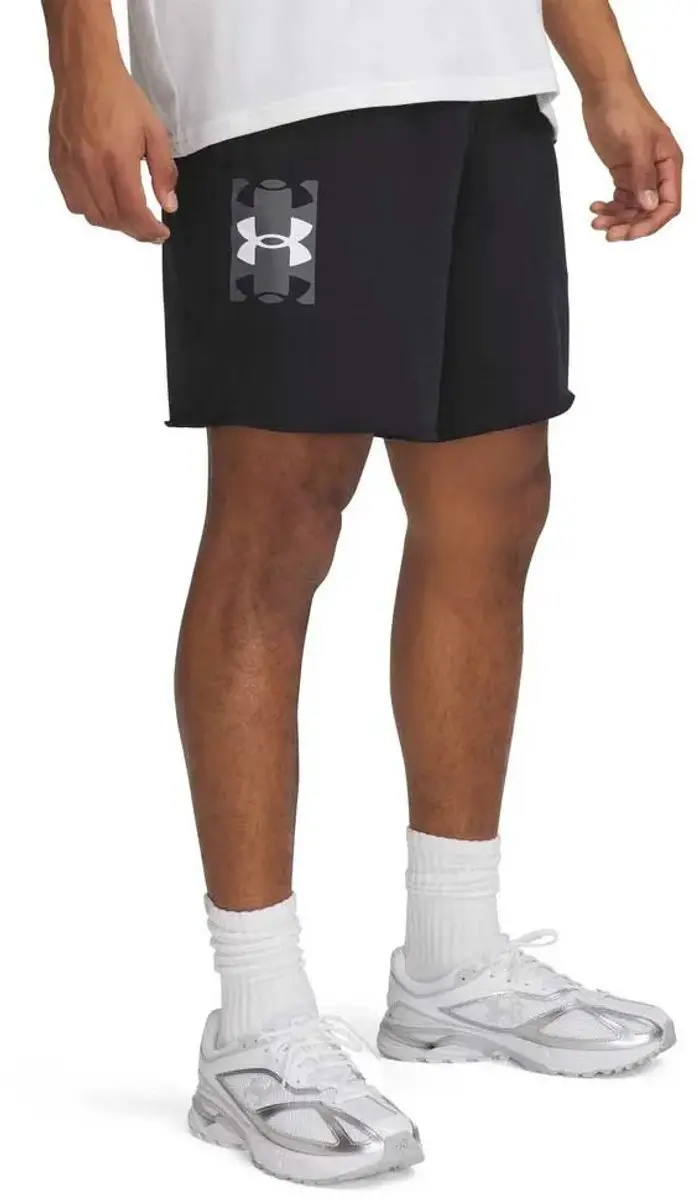 Under Armour UA Rival Terrylogo8in Short - Trainingsbroek M - Zwart