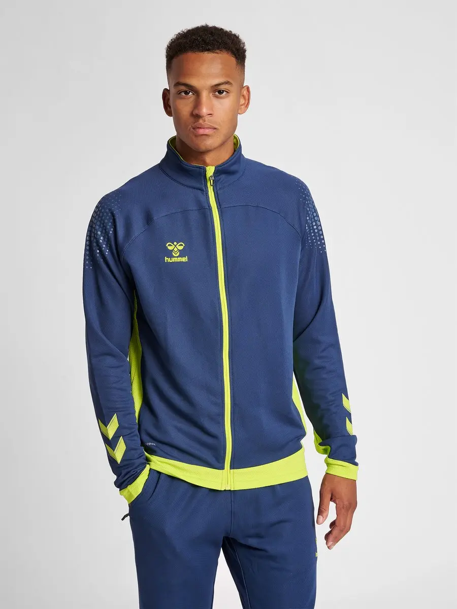 Hummel Hmllead Poly Zip Jacket 207399 Trainingsjack - S - Dark Denim