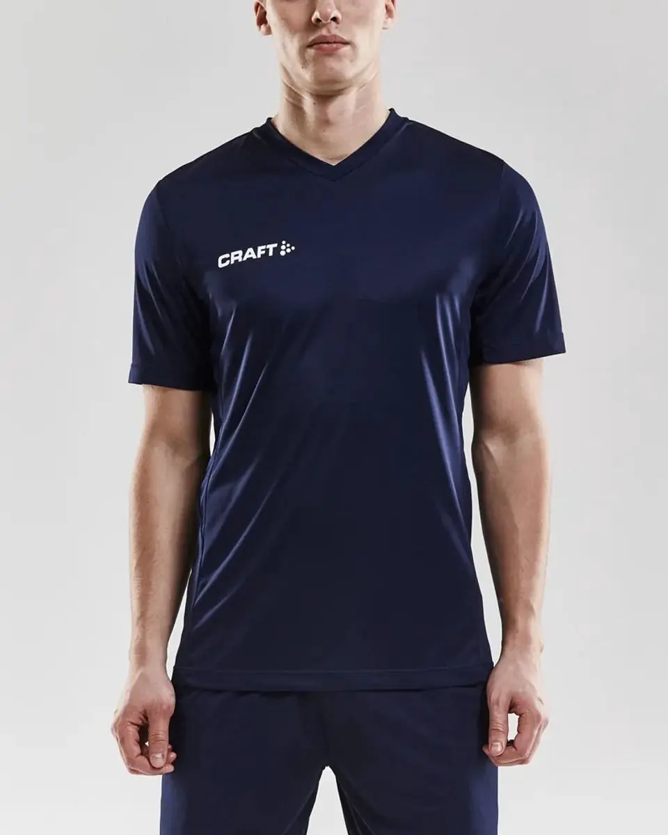 Craft Squad Solid SS Jersey Heren - XS - Navy/Wit