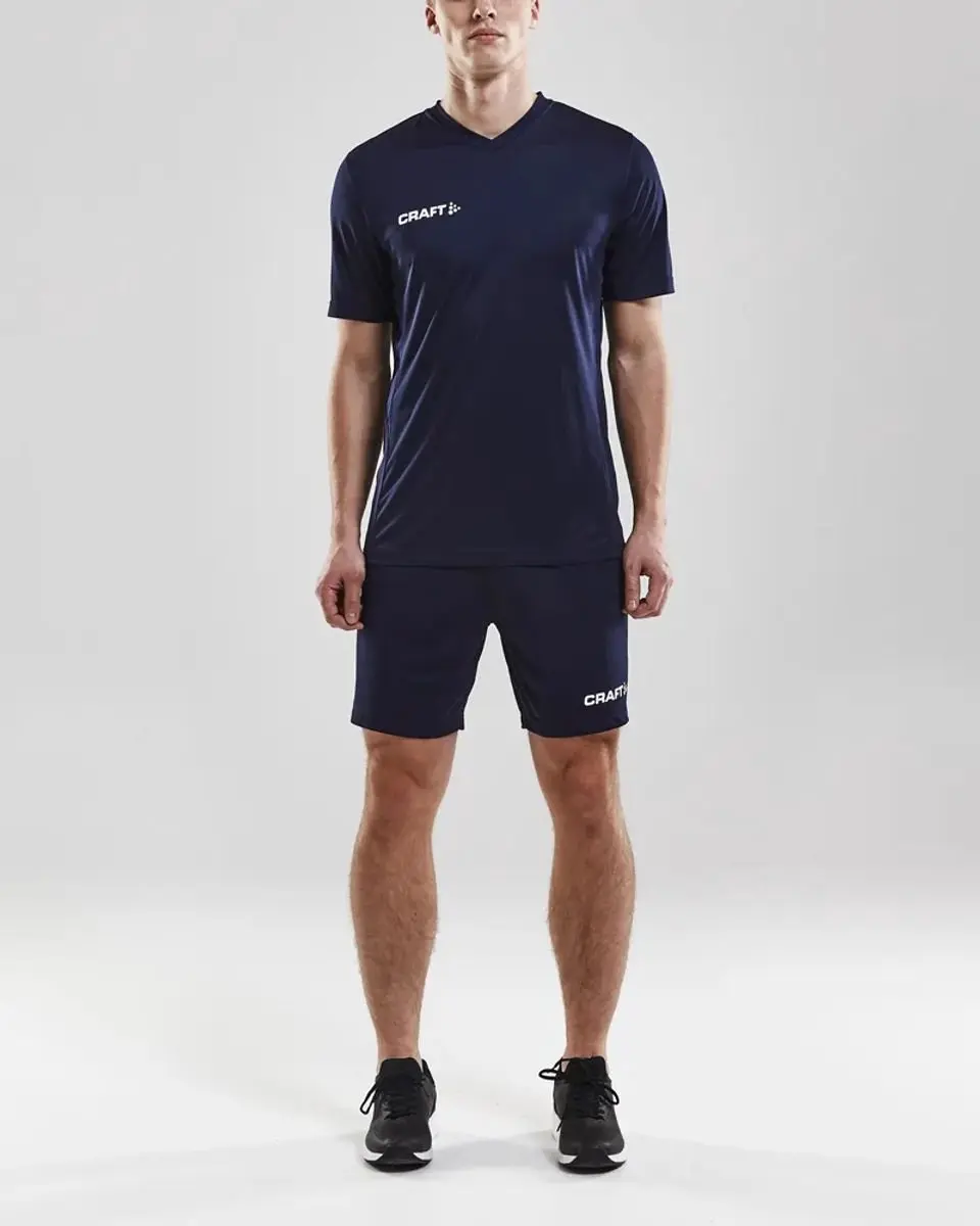Craft Squad Solid SS Jersey Heren - XS - Navy/Wit