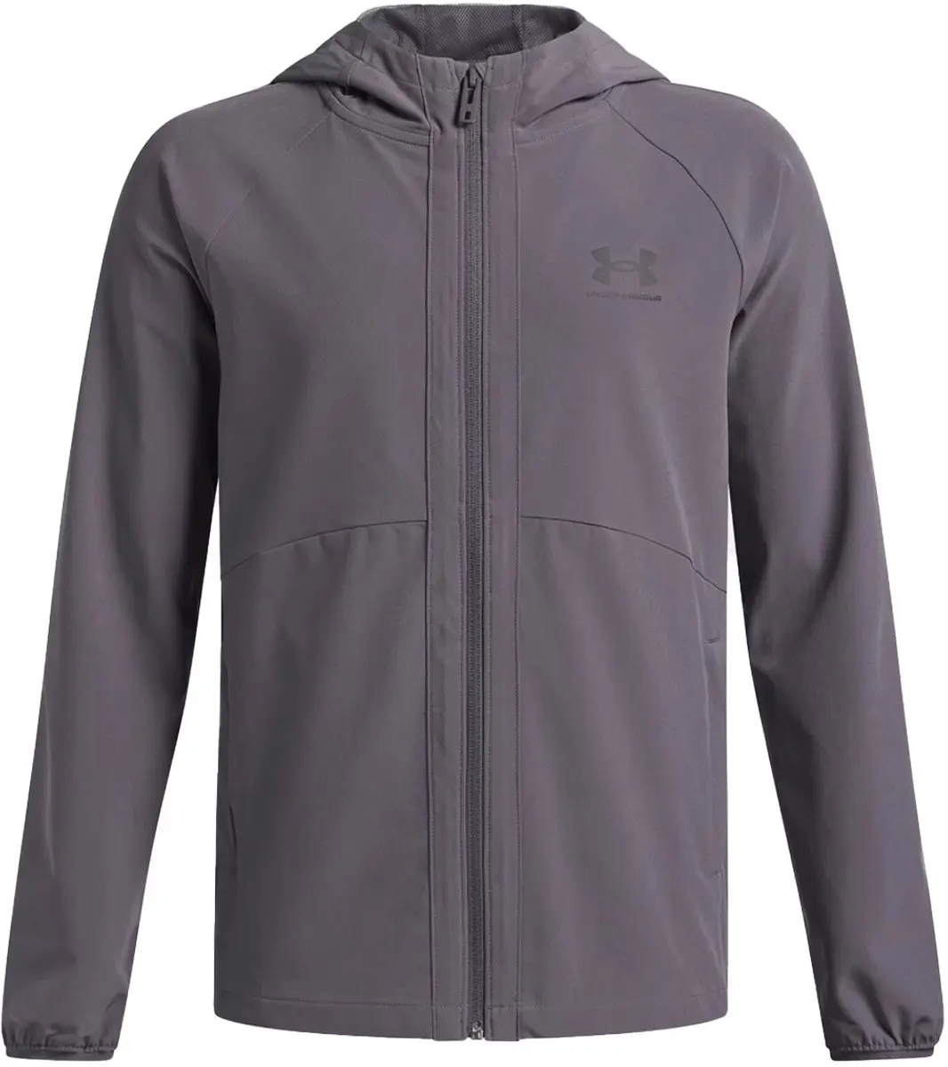 Under Armour UA Vibe Woven Windbreaker - Castlerock/Zwart