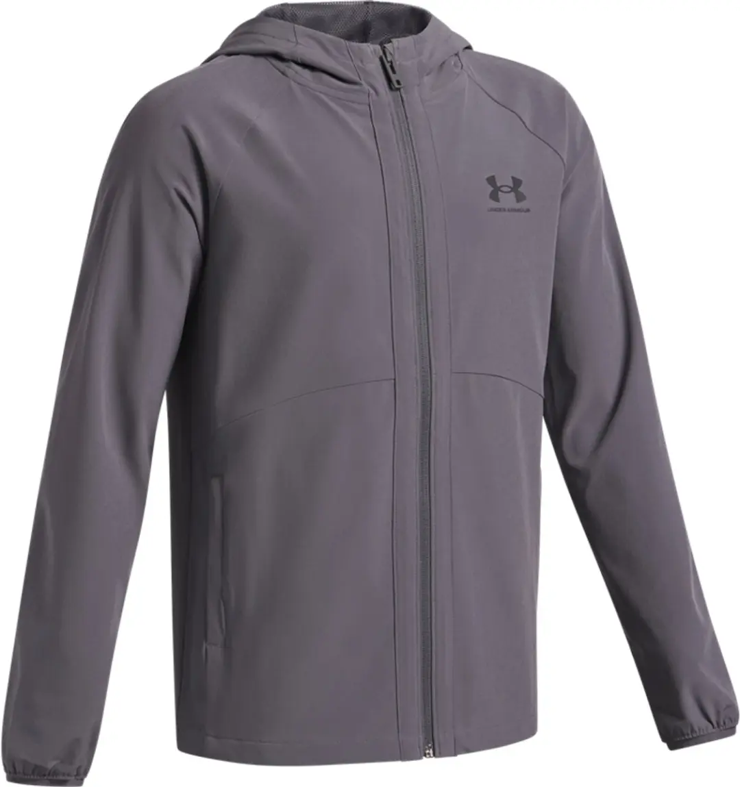 Under Armour UA Vibe Woven Windbreaker - Castlerock/Zwart