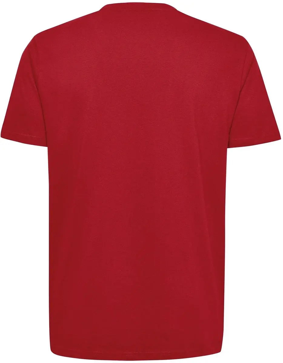 Hummel Go Cotton Logo Shirt Heren - 3XL - Rood/Wit